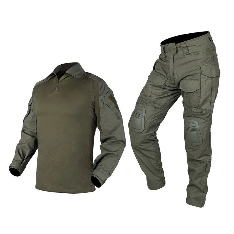 Uniforme G3 com Cotoveleiras e Joelheiras - Airsoft