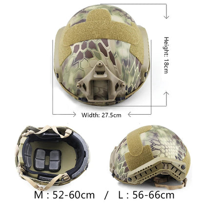 Capacete Tático FAST Tipo MH - Airsoft