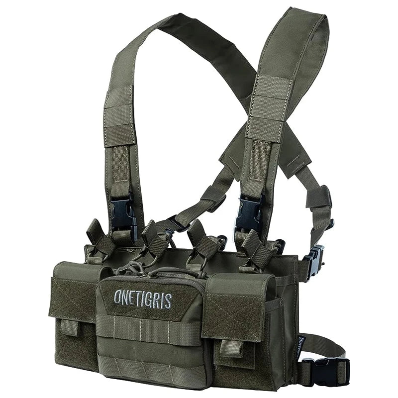 Chest Rig com Arnês em X - Airsoft