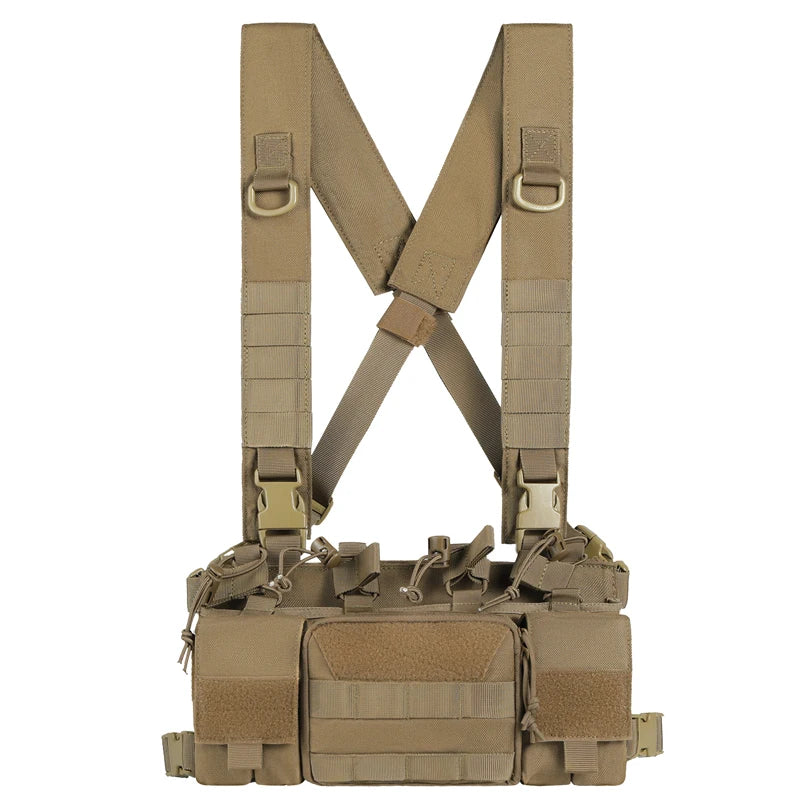 Chest Rig com Arnês em X - Airsoft