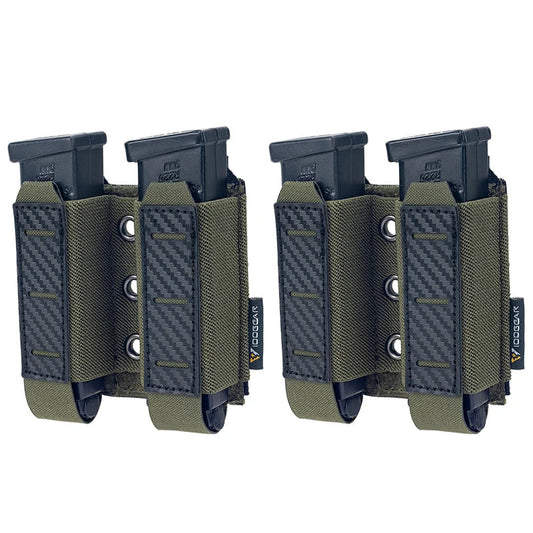 Tactical Pouch Carbon Fiber 2pcs - Airsoft