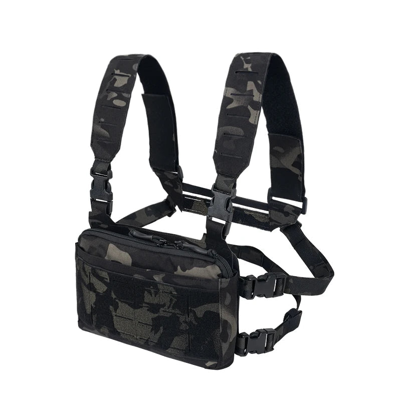 Chest Rig KGR com Porta-Carregadores Triplo - Airsoft