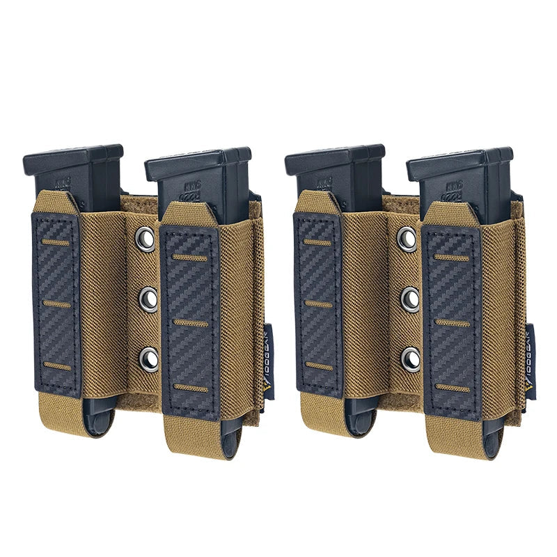 Tactical Pouch Carbon Fiber 2pcs - Airsoft