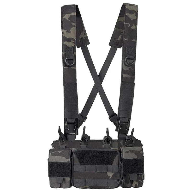 Chest Rig com Arnês em X - Airsoft