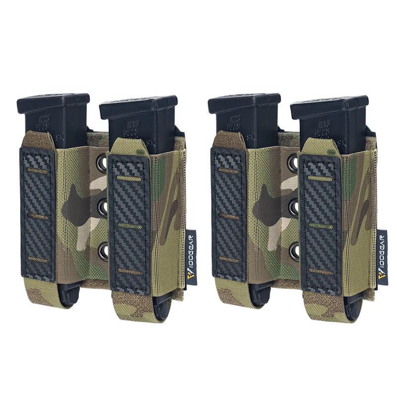 Tactical Pouch Carbon Fiber 2pcs - Airsoft