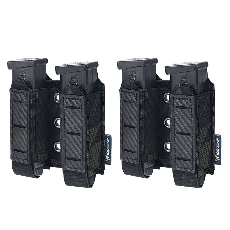 Tactical Pouch Carbon Fiber 2pcs - Airsoft