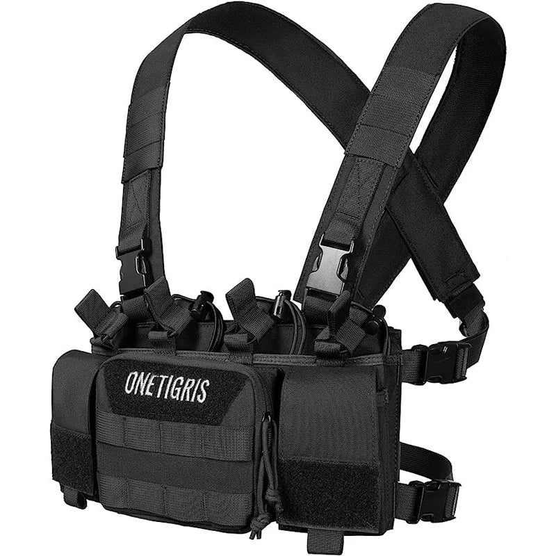 Chest Rig com Arnês em X - Airsoft